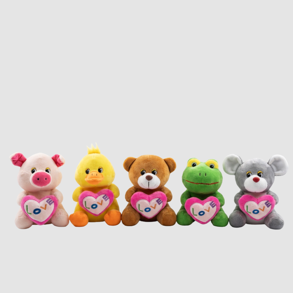 Aniamles con corazon love peluche P0167-20B