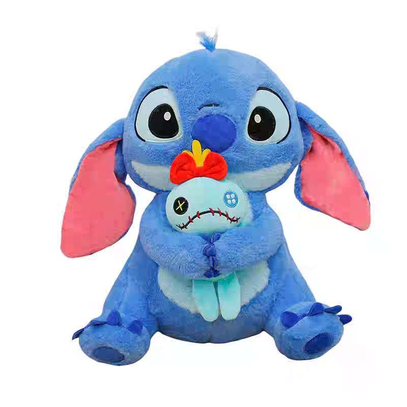 Stitch peluche azul/rosa con scrump 22cm