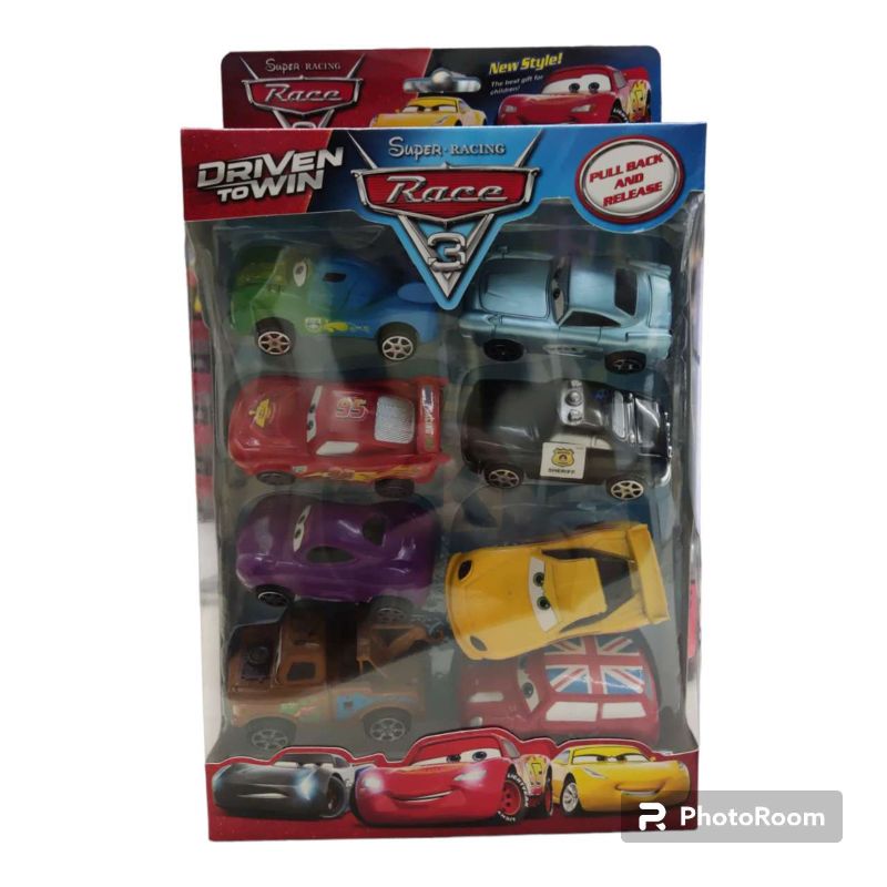 SET AUTO CARS X8 EN CAJA 757-4