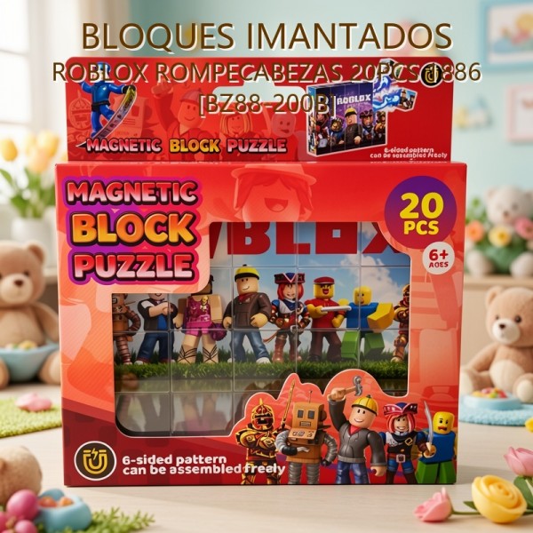 BLOQUES IMANTADOS ROBLOX ROMPECABEZAS 20PCS 1826 (BZ80-2008)