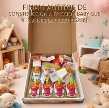 FINAL! AUTITOS DE CONSTRUCCION A FRICCION BABY GUS X12 A DISPLAY 3220 [55238] X1