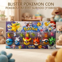 BLISTER POKEMON CON POKEBOLA X6 8087 SURTIDO (V18806)